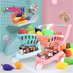 CB883117 CB883118 - Supermarket game induction music light kids shopping cart toy
